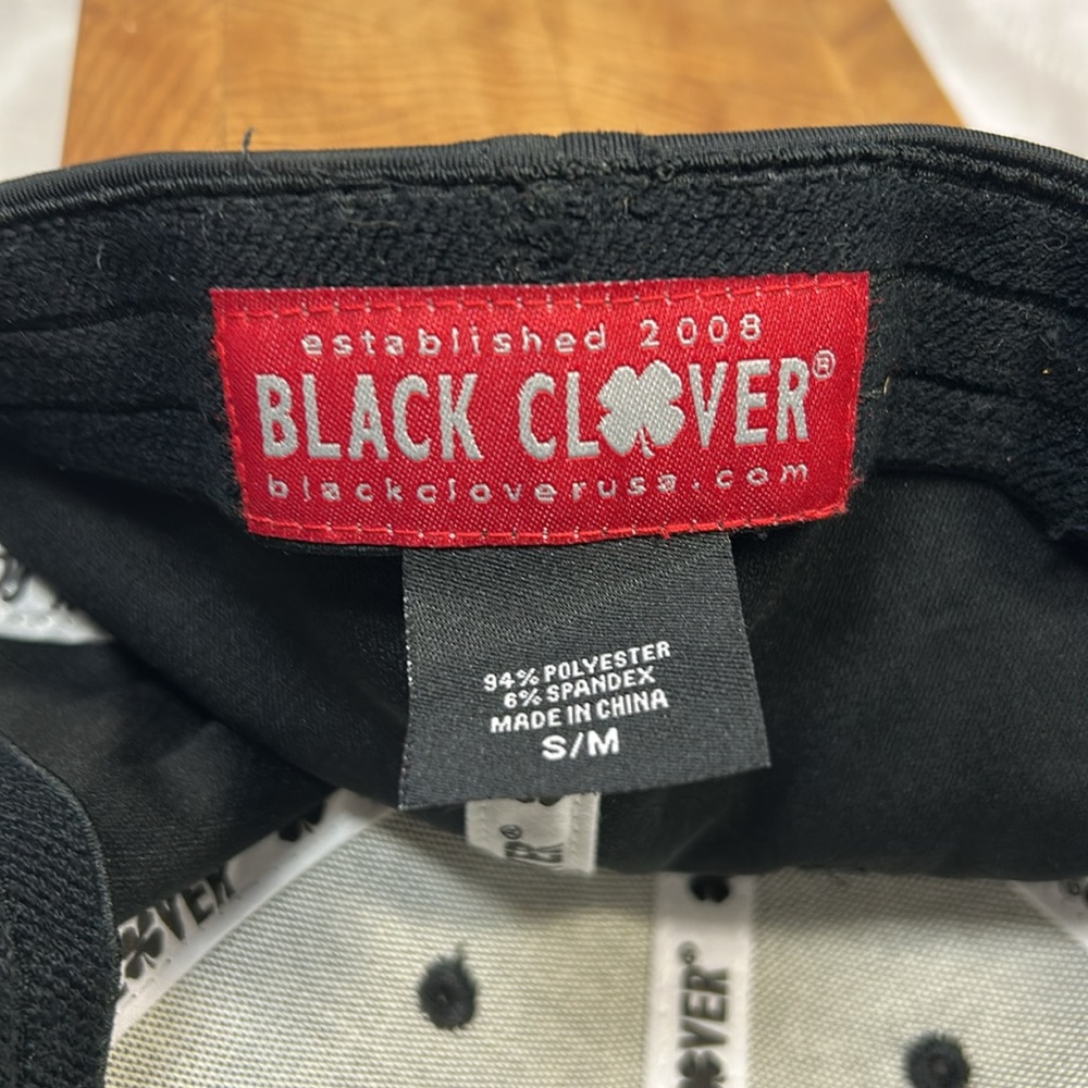Black clover cotton baseball trucker cap hat - Picture 4 of 7